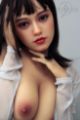 Picture of Sapphire / 163 cm / E cup / TPE sex doll with a soft silicone head
