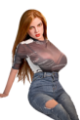 Picture of Suzzi 158 cm / D cup / TPE sex doll with silicone head - M-Series - kopírovat